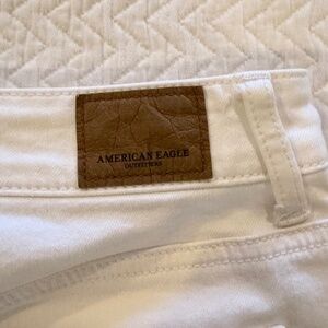 women's white denim shorts